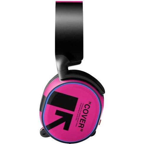 Black and Pink Arrows SteelSeries Arctis 3 Skin
